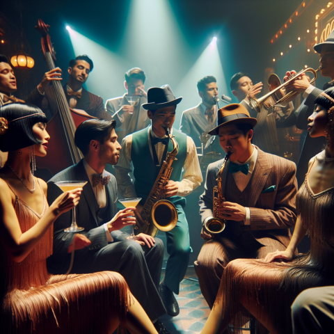 1920s Jazz Club Descriptive Scene